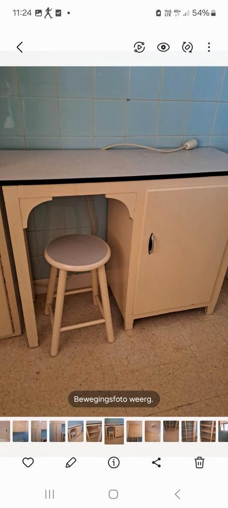 Art- deco keukenkasten en raam, Huis en Inrichting, Kasten | Kleerkasten, Gebruikt, Ophalen