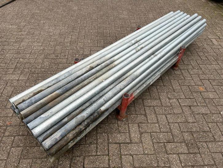 Bouwhekpaal/bouwhek paal/hekwerkpaal 60MM 280CM, Tuin en Terras, Schuttingen, Gebruikt, IJzer, 1 tot 2 meter, Minder dan 3 meter