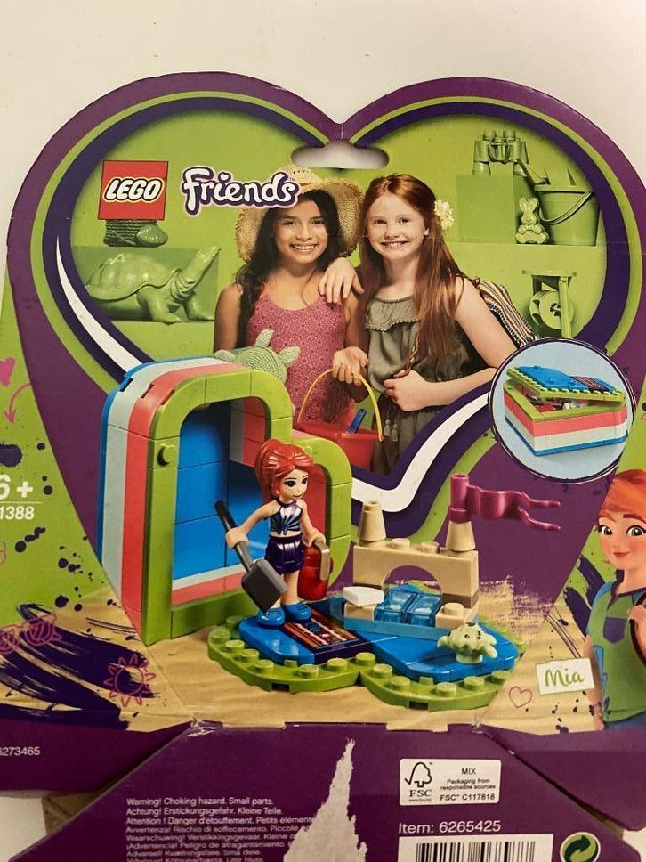Lego Friends 41388 Mia's Hartvormige zomerdoos, Kinderen en Baby's, Speelgoed | Duplo en Lego, Zo goed als nieuw, Lego, Complete set