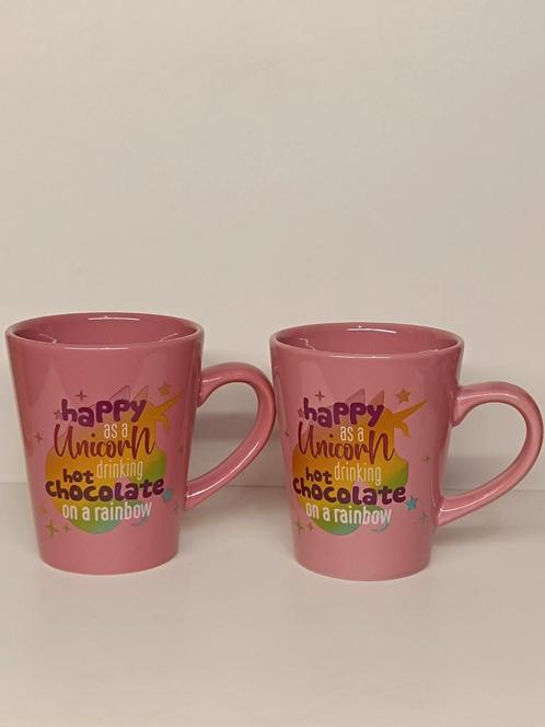 happy as a Unicorn  mokken, Verzamelen, Glas en Drinkglazen, Zo goed als nieuw, Ophalen of Verzenden