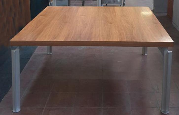 EETTAFEL, Huis en Inrichting, Tafels | Eettafels, Gebruikt, 100 tot 150 cm, 100 tot 150 cm, Vijf personen of meer, Vierkant, Metaal