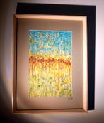 Ingekaderd schilderij in olieverf, 32x42 cm, Ophalen of Verzenden