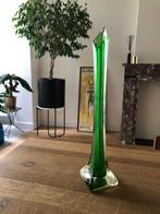 Retro Murano vaas groen, Ophalen, Zo goed als nieuw, Groen