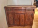 Gesneden massief houten dressoir — vintage, Ophalen, Gebruikt, 100 tot 150 cm, 100 tot 150 cm