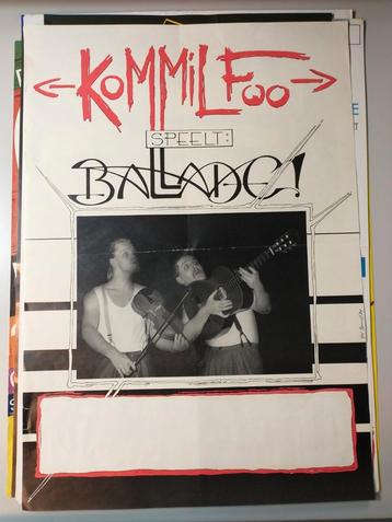 Kommilfoo speelt ballade affiche beschikbaar voor biedingen