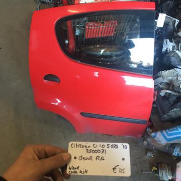 Citroen C1    1.0  2010 Wagennr 2500071  Portier Rechtsachte beschikbaar voor biedingen