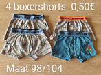 Set van 4 boxershorts maat 98/104, Ophalen of Verzenden, Gebruikt, Jongen, Nacht- of Onderkleding