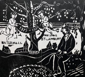houtsnede Edgard Tytgat (1879-1957), Antiek en Kunst, Ophalen of Verzenden