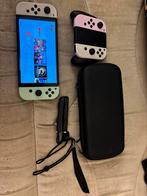 Switch Oled + 120 GB SD-kaart, Zo goed als nieuw, Switch OLED, Ophalen, Met 3 controllers of meer