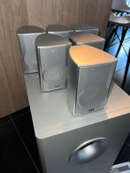 Elac 6.1 surround luidsprekers + subwoofer m, Audio, Tv en Foto, Zo goed als nieuw, 60 tot 120 watt, Complete surroundset, Ophalen