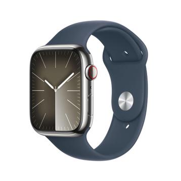 Volledige nieuwstaat Apple Watch 9 RVS 45 mm 4G e-sim 400€  beschikbaar voor biedingen