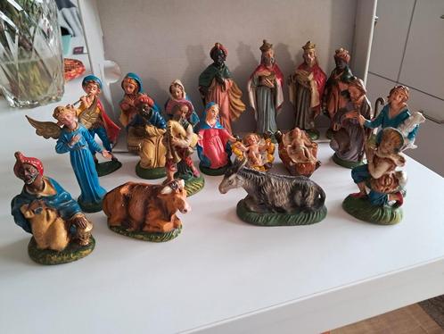 Lot kerstfiguren made in italy 19 stuks, Diversen, Kerst, Zo goed als nieuw, Ophalen of Verzenden