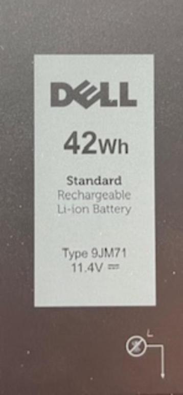 Nieuwe Originele Dell batterij 42 Wh 9JM71  beschikbaar voor biedingen
