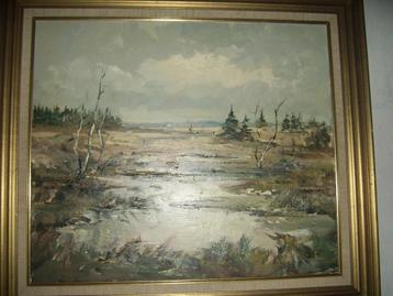 3 belles peintures signées sur toile beschikbaar voor biedingen