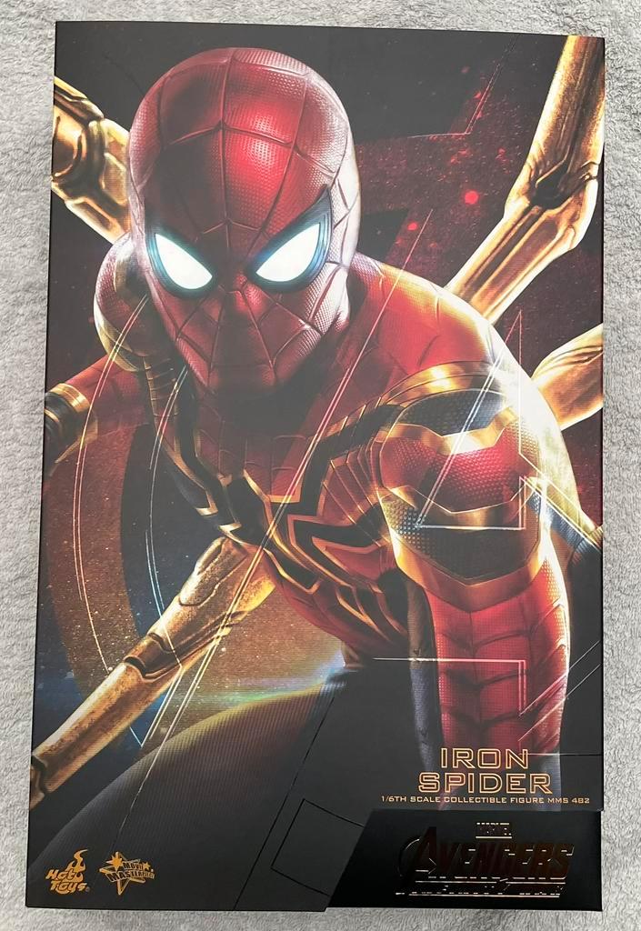 Spiderman Hot toys MMS482 Iron Spider, Collections, Jouets, Comme neuf, Enlèvement ou Envoi