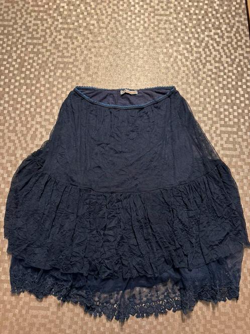 Donkerblauwe rok  Quinze Heures Trente  | Maat L, Kleding | Dames, Rokken, Maat 42/44 (L), Ophalen of Verzenden