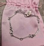 Zilveren armband Twice as Nice met hartjes 925 gestempeld, Handtassen en Accessoires, Armbanden, Ophalen of Verzenden, Zo goed als nieuw