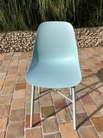 stoel, Huis en Inrichting, Stoelen, Ophalen, Kunststof, Blauw, Zo goed als nieuw