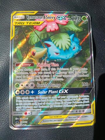 Venusaur&Snivy GX SM229 beschikbaar voor biedingen