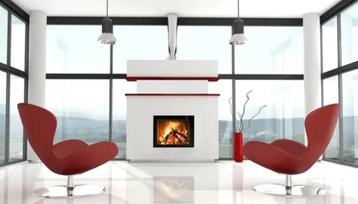 Top Promo M-Design insert type Interra 68 avec Ventilateur, Enlèvement ou Envoi, Neuf, Insert, Cheminée au bois
