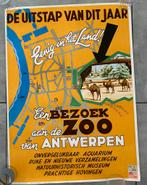 Oude affiche zoo (zeldzaam), Verzamelen, Posters, Deurposter of groter, Ophalen of Verzenden, Canvas of Doek, Reclame