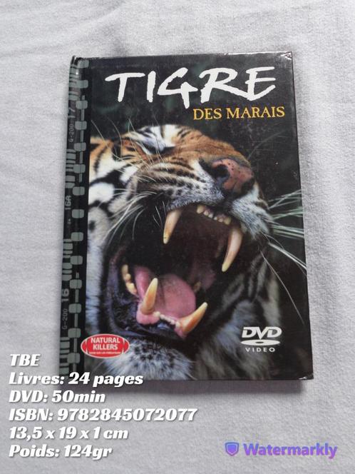 Moerastijgers: boek + dvd - TBE, Cd's en Dvd's, Dvd's | Documentaire en Educatief, Zo goed als nieuw, Natuur, Ophalen of Verzenden