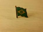 Vlagpin van Brazilië, Verzamelen, Ophalen of Verzenden, Speldje of Pin, Zo goed als nieuw, Overige onderwerpen