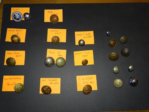 lot 22 boutons lion belge fonson de meyer garde civique etc, Verzamelen, Militaria | Algemeen, Overige soorten, Overige typen