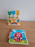 houten speelgoed djeco pop up puzzel en boekje hape, Kinderen en Baby's, Ophalen