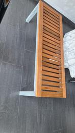 Zitbank hout/aluminium, Tuin en Terras, Ophalen, Zo goed als nieuw, Aluminium