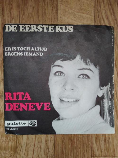 †RITA DENEVE: "De eerste kus", Cd's en Dvd's, Vinyl Singles, Zo goed als nieuw, Single, Nederlandstalig, 7 inch, Ophalen of Verzenden