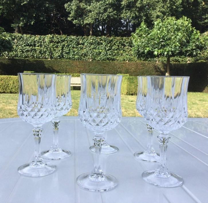 6 kristallen likeurglaasjes Cristal d’Arques Longchamp3€/set, Antiek en Kunst, Antiek | Glaswerk en Kristal, Ophalen