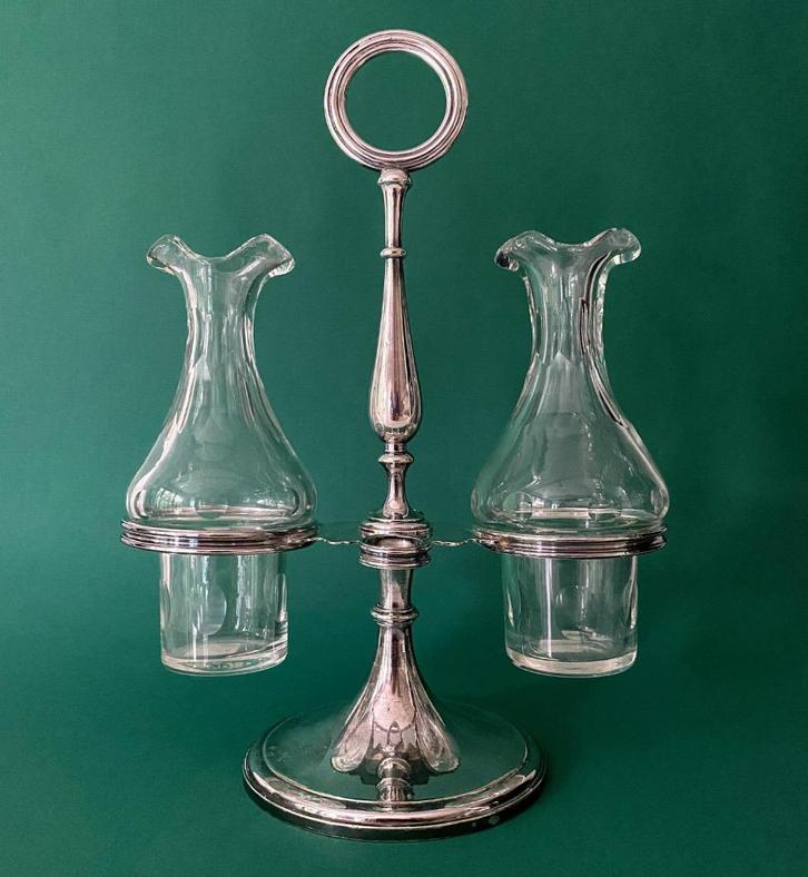 Coffret à huile et vinaigre Charles Halphen +-1850, Antiquités & Art, Art | Eaux-fortes & Gravures, Enlèvement ou Envoi