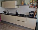 Luxe witte hooglans keuken GEDEMONTEERD Direct beschikbaar, Wit, Dubbelwandige keuken, Ophalen of Verzenden, Zo goed als nieuw