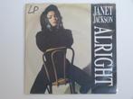 Janet Jackson  Alright 7" 1990, CD & DVD, Vinyles Singles, 7 pouces, Utilisé, Enlèvement ou Envoi, Single