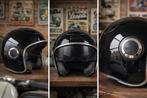 Casque vespa noir, Fietsen en Brommers, Ophalen of Verzenden, Gebruikt, Medium
