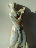 Figurine en céramique faïence vernissée Olivier STREBELLE 68, Antiquités & Art, Art | Sculptures & Bois, Enlèvement