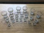 retro glas servies, Glas, Glas of Glazen, Gebruikt, Ophalen
