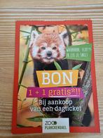 Kоrting bоn voor 2 zooparken, Boeken, Boekenweekgeschenken, Ophalen