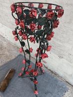 Support à plantes ancien en fer forgé... 1m10cm..., Enlèvement ou Envoi, Utilisé