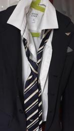 Armani junior, communie: blazer, blouse, stropdas mt 134-140, Kinderen en Baby's, Jongen, Armani, Zo goed als nieuw, Setje