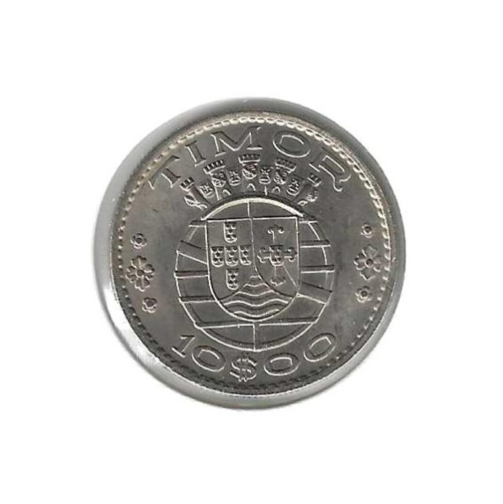 Timor, 10 Escudos 1970., Enlèvement ou Envoi, Asie du Sud Est, Monnaie en vrac