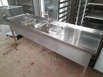 Evier 2m20/lavoir horeca, Articles professionnels, Enlèvement, Utilisé, Autres types