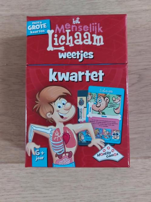 Identity Games - kwartet  Het menselijk lichaam, Hobby en Vrije tijd, Gezelschapsspellen | Kaartspellen, Zo goed als nieuw, Ophalen of Verzenden