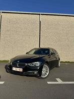 BMW 318d Touring Luxury Line, Auto's, BMW, Automaat, Zwart, Leder, 5 deurs