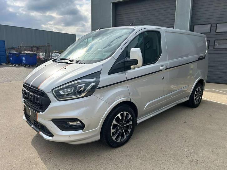 Ford Transit Custom sport 136 kw lengte 1 automaat alu wheel, Autos, Camionnettes & Utilitaires, Entreprise, Achat, ABS, Caméra de recul