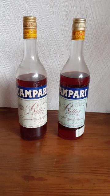 Lot de deux anciennes bouteilles de Bitter Campari beschikbaar voor biedingen