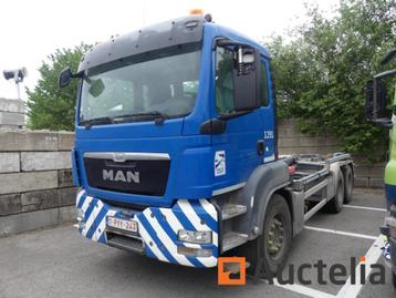 REF:1291 - Container vrachtwagen MAN TGS (2014-500.187 km) beschikbaar voor biedingen