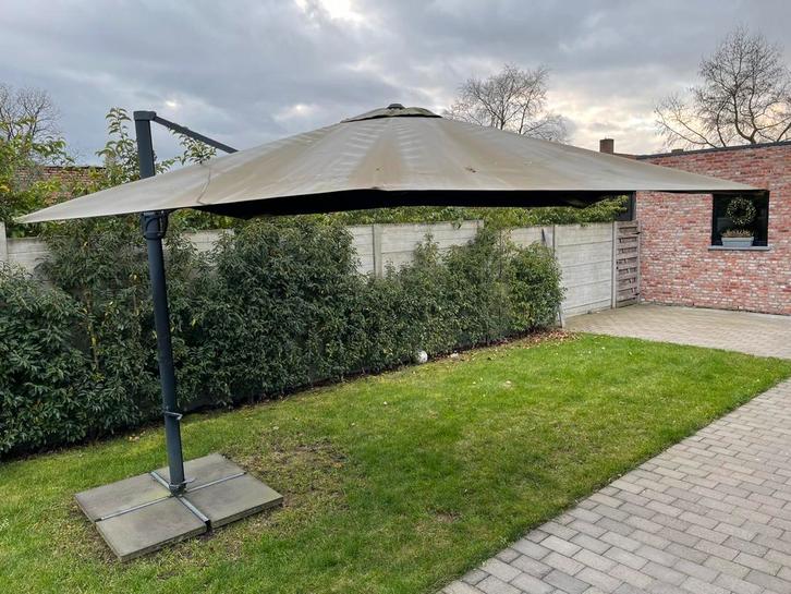 Zweefparasol, Tuin en Terras, Parasols, Gebruikt, Zweefparasol, Ophalen