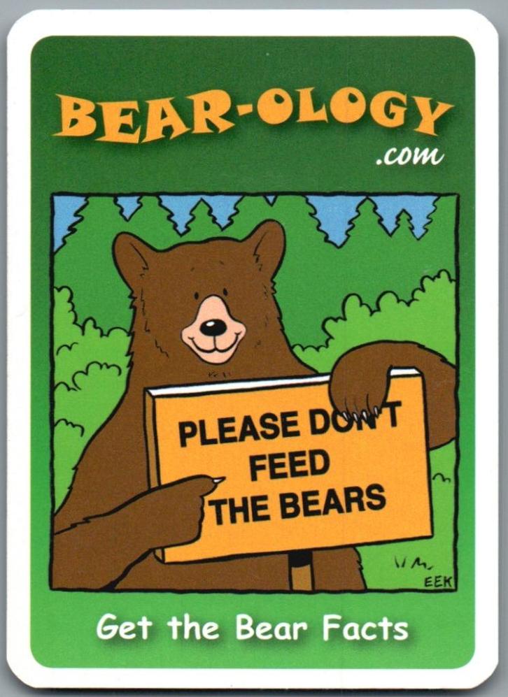 speelkaart - LK13305 - Bear-ology, Verzamelen, Speelkaarten, Jokers en Kwartetten, Zo goed als nieuw, Speelkaart(en), Verzenden